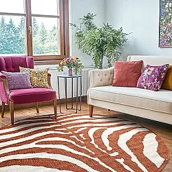Alfombras redondeadas - Indoor/Outdoor Winona (naranja)