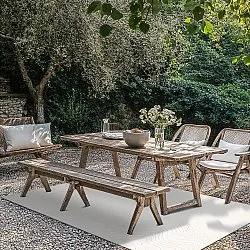 Alfombras de Interior/Exterior - Zelmare (blanquecino)