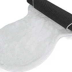 Alfombra Pasillera Ondulada - Aranga Super Soft Fur (blanco)