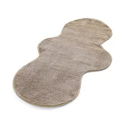 Alfombra Pasillera Ondulada - Aranga Super Soft Fur (marrón)