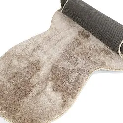 Alfombra Pasillera Ondulada - Aranga Super Soft Fur (marrón)