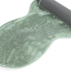 Alfombra Pasillera Ondulada - Aranga Super Soft Fur (verde)