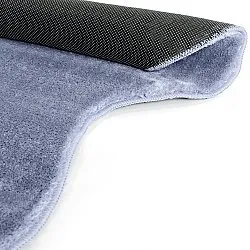 Alfombra Pasillera Ondulada - Aranga Super Soft Fur (azul acero)