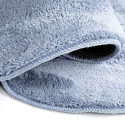Alfombra Pasillera Ondulada - Aranga Super Soft Fur (azul acero)