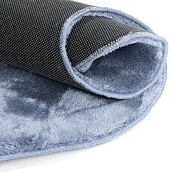 Alfombra Pasillera Ondulada - Aranga Super Soft Fur (azul acero)