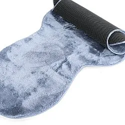 Alfombra Pasillera Ondulada - Aranga Super Soft Fur (azul acero)