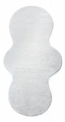 Alfombra Pasillera Ondulada - Aranga Super Soft Fur (blanco)