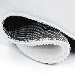 Alfombra Pasillera Ondulada - Aranga Super Soft Fur (blanco)