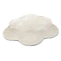 Alfombra Redonda Ondulada - Aranga Super Soft Fur (beige)