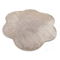 Alfombra Redonda Ondulada - Aranga Super Soft Fur (marrón)