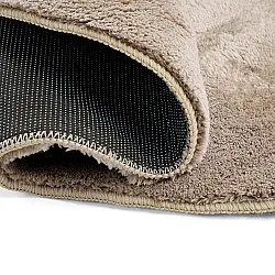Alfombra Redonda Ondulada - Aranga Super Soft Fur (marrón)