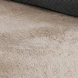 Alfombra Redonda Ondulada - Aranga Super Soft Fur (marrón)
