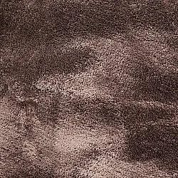 Alfombra Redonda Ondulada - Aranga Super Soft Fur (marrón oscuro)