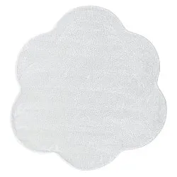 Alfombra Redonda Ondulada - Aranga Super Soft Fur (blanco)