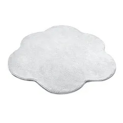 Alfombra Redonda Ondulada - Aranga Super Soft Fur (blanco)