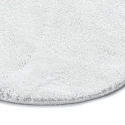 Alfombra Redonda Ondulada - Aranga Super Soft Fur (blanco)