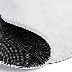 Alfombra Redonda Ondulada - Aranga Super Soft Fur (blanco)