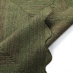 Alfombra de yute ondulada - San Francisco (verde militar)