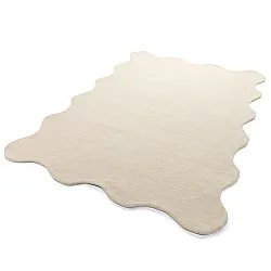 Alfombra de lana ondulada - Diu Hand Tufted Wool Premium (crema)