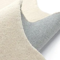 Alfombra de lana ondulada - Diu Hand Tufted Wool Premium (crema)