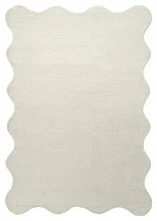 Alfombra de lana ondulada - Diu Hand Tufted Wool Premium (blanco)