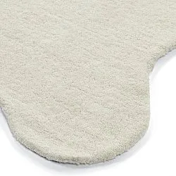 Alfombra de lana ondulada - Diu Hand Tufted Wool Premium (blanco)
