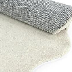 Alfombra de lana ondulada - Diu Hand Tufted Wool Premium (blanco)