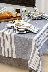 Servilletas de lino - Vera (azul/blanco)