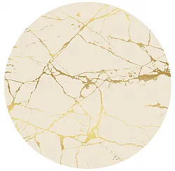 Alfombras redondeadas - Vieste (beige/dorado)
