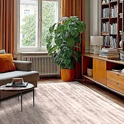 Alfombra de Viscosa - Jodhpur Special Luxury Edition (gris claro/beige)