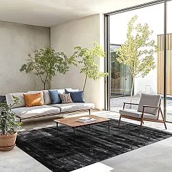 Alfombra de Viscosa - Jodhpur Special Luxury Edition (negro)