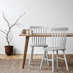 Silla Peg - Elsa (gris claro) - 2 piezas