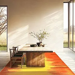 Alfombra Wilton - Cara (naranja/amarillo)