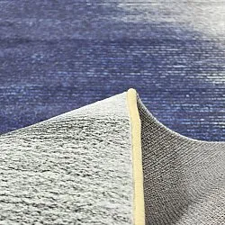 Alfombra Wilton - Cara (blanco/azul oscuro)