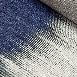 Alfombra Wilton - Cara (blanco/azul oscuro)