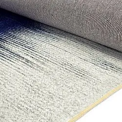Alfombra Wilton - Cara (blanco/azul oscuro)
