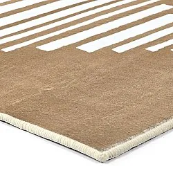 Alfombra Wilton - Carmen (marrón/blanco)