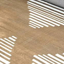 Alfombra Wilton - Carmen (marrón/blanco)