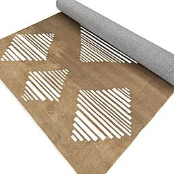 Alfombra Wilton - Carmen (marrón/blanco)