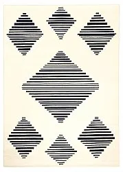 Alfombra Wilton - Carmen (crema/negro)