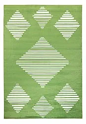 Alfombra Wilton - Carmen (verde/blanco)