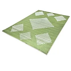 Alfombra Wilton - Carmen (verde/blanco)
