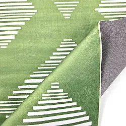 Alfombra Wilton - Carmen (verde/blanco)