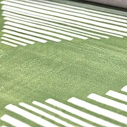 Alfombra Wilton - Carmen (verde/blanco)