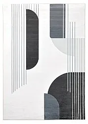 Alfombra Wilton - Delft (blanco/gris/negro)