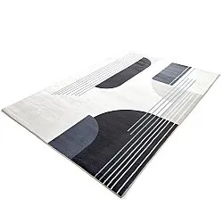 Alfombra Wilton - Delft (blanco/gris/negro)