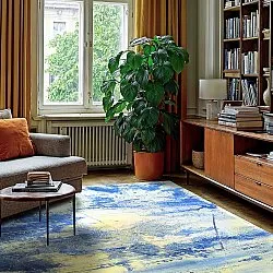 Alfombra Wilton - Dolmio (azul/multicolor)