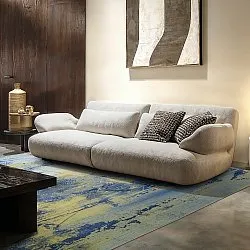 Alfombra Wilton - Dolmio (azul/multicolor)