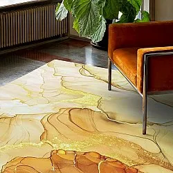 Alfombra Wilton - Etienne (beige/dorado)