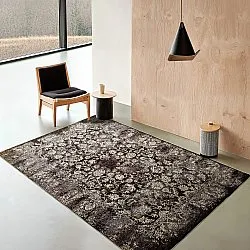Alfombra Wilton - Flowers (marrón)